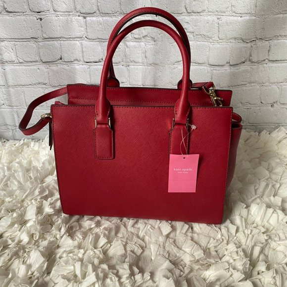Kate Spade Cameron Satchel/Shoulder Bag Rosso Red - Picture 4 of 8